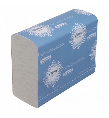 фото: Бумажные полотенца Kimberly-Clark Kleenex Ultra MultiFold 4632, листовые, 150шт, 2 слоя, белые