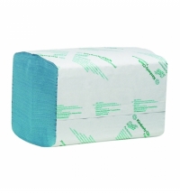 фото: Бумажные полотенца Kimberly-Clark Scott Extra 6682, листовые, 240шт, 1 слой, голубые