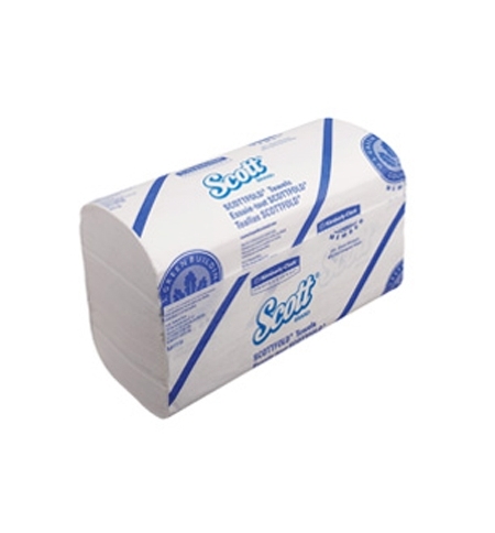 фото: Бумажные полотенца Kimberly-Clark Scott Scottfold 6633, листовые, 175шт, 1 слой, белые