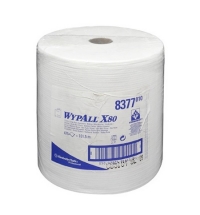 фото: Протирочный материал Kimberly-Clark WypAll X80, 8377, высокая впитываемость, в рулоне, 161.5м, 1 сло