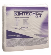 Протирочные салфетки Kimberly-Clark Kimtech Pure CL4 7646, листовые, 100шт, белые