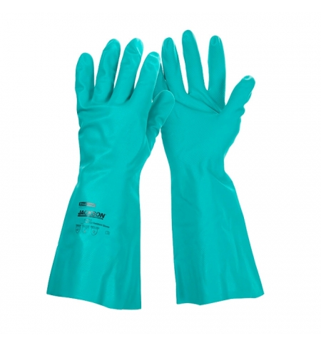 фото: Перчатки защитные Kimberly-Clark Jackson Safety G80 94447, защита от химикатов, L, зеленые