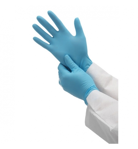 фото: Нитриловые перчатки медицинские XS Kimberly-Clark голубые Кleenguard Flex G10, 38518, 50 пар