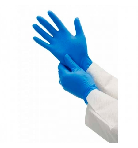 фото: Нитриловые перчатки Kimberly-Clark синие Кleenguard G10, размер L, 50 пар, нитрил, 1 категория, 57373