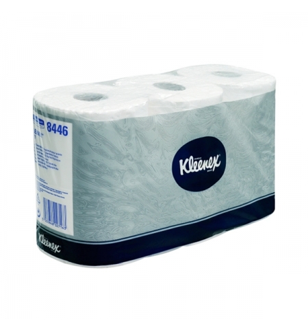 фото: Туалетная бумага Kimberly-Clark Kleenex 8446, 6 рулонов, 2 слоя, белая, без аромата