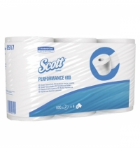 Туалетная бумага Kimberly-Clark Scott без аромата, белая, 2 слоя, 6шт
