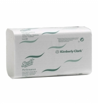 фото: Бумажные полотенца Kimberly-Clark Scott Perfomance 6661, листовые, 180шт, 1 слой, белые