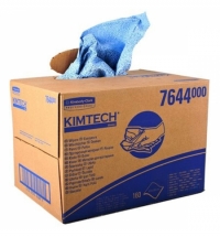Протирочные салфетки Kimberly-Clark Kimtech 7644, листовые, 160шт, 1 слой, синие
