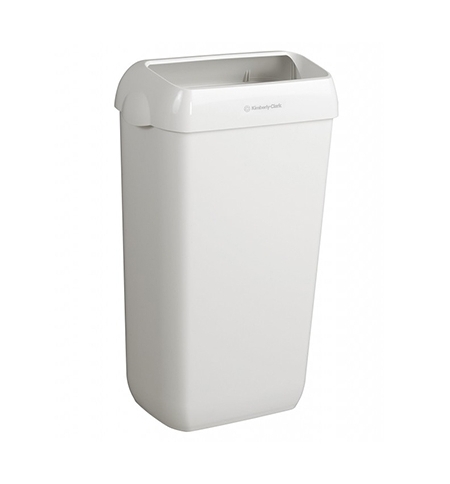 фото: Контейнер для мусора Kimberly-Clark Aquarius 6993, 50л, с крепежом для стены, белый